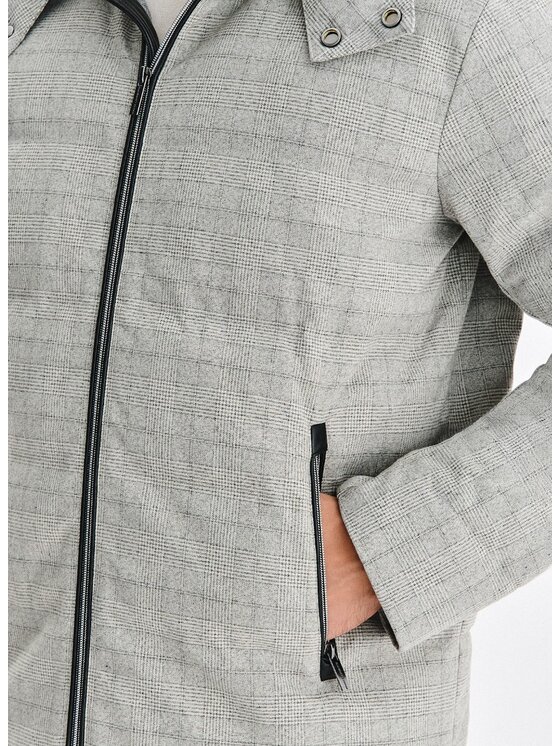 Pako Lorente Pako Lorente Kurtka zimowa P25WF-5X-016 Szary Classic Fit