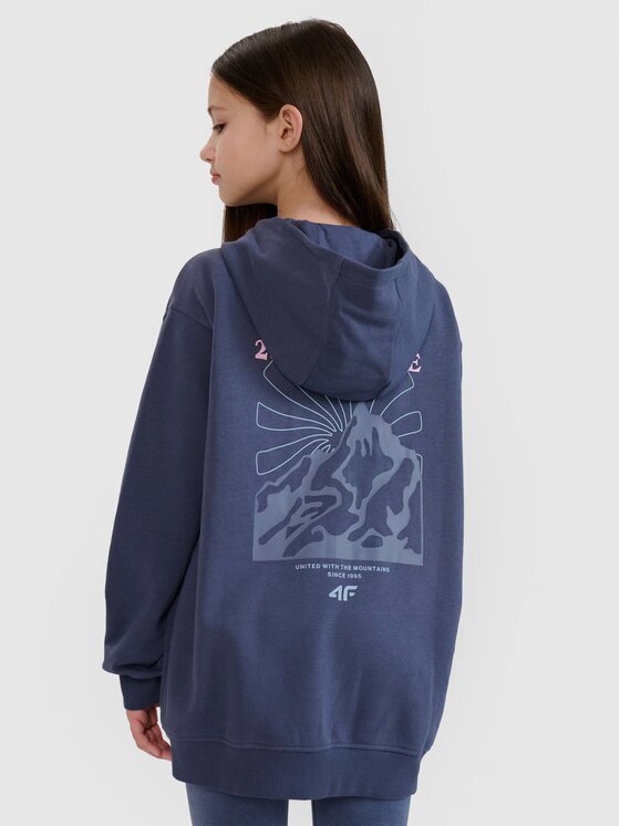 4F 4F Bluza 4FJWSS25TSWSF1482-22S Czarny Oversize