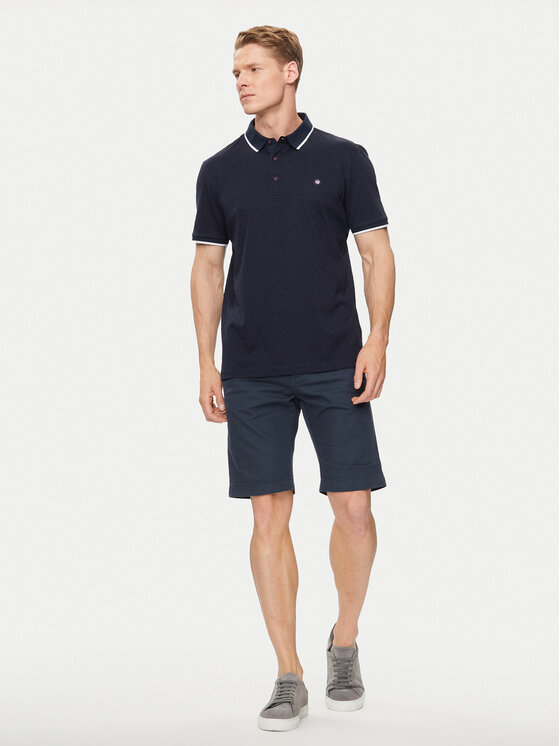Pierre Cardin Pierre Cardin Kratke hlače iz tkanine C3 34770.5002 Mornarsko modra Regular Fit