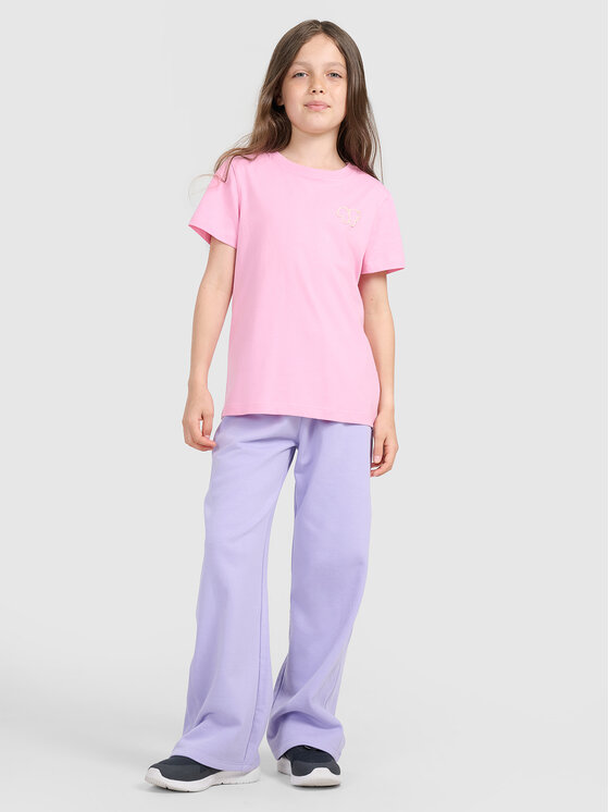 4F 4F T-Shirt KITTY JOGA Różowy jasny Regular Fit
