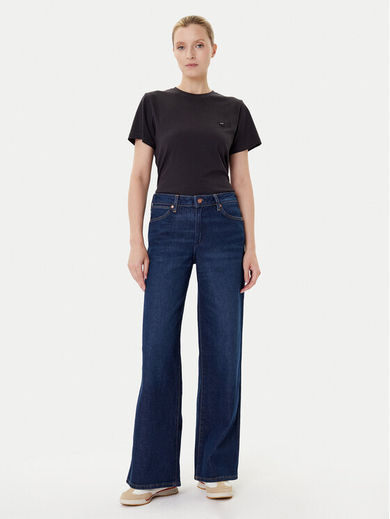 Wrangler Wrangler Traperice World Wide 112372996 Tamnoplava Wide Leg