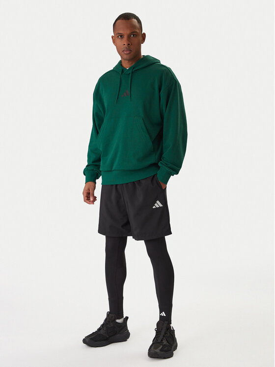 adidas adidas Mikina Essentials Feel Cozy JE3841 Zelená Regular Fit