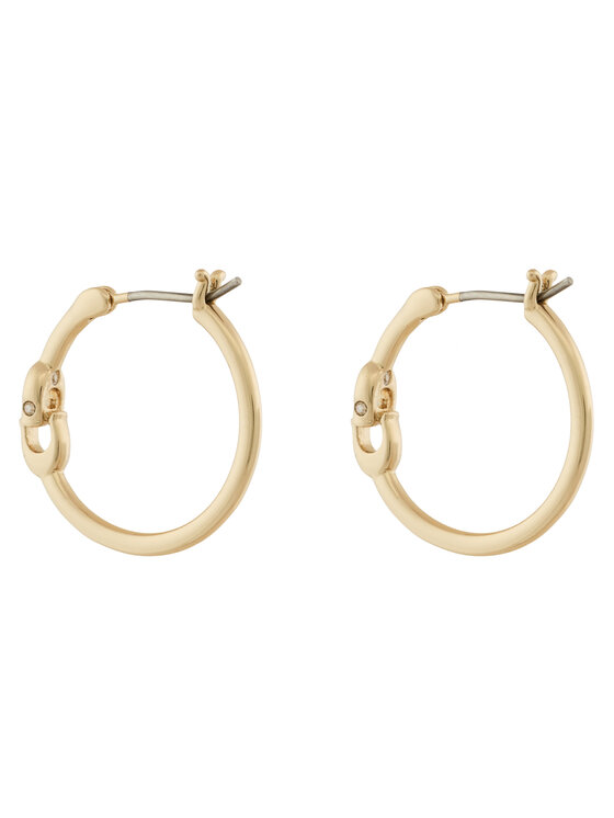 Coach Coach Uhani Signature Hoop Earrings 37408160GLD710 Zlata