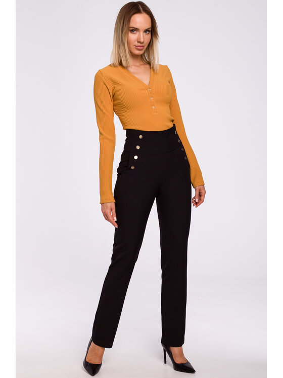 Made of Emotion Made of Emotion Pantaloni da donna M530 Nero
