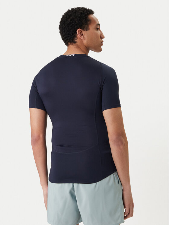 adidas adidas Koszulka techniczna TECHFIT Compression Training JX2561 Granatowy Slim Fit