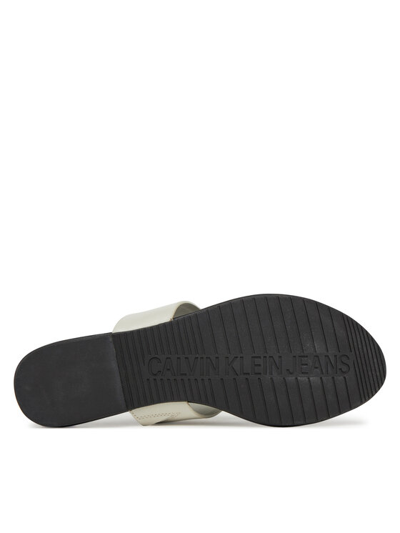 Calvin Klein Jeans Calvin Klein Jeans Japonki Flat Sandal Toepost Mg YW0YW01691 Biały
