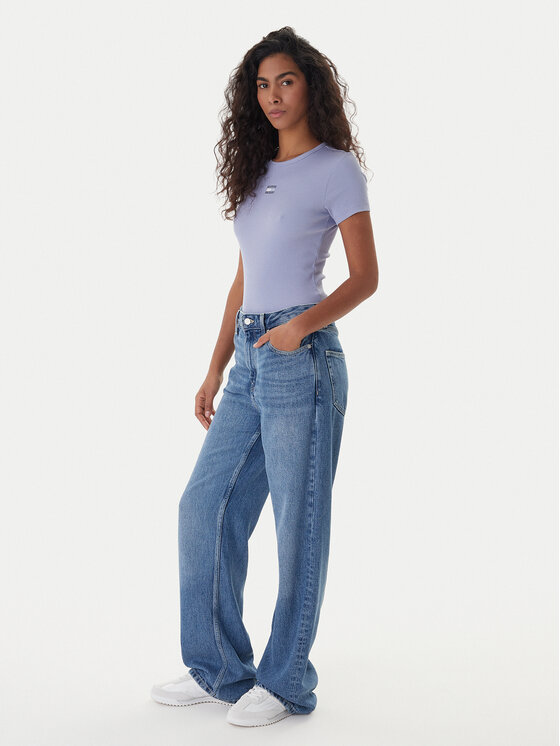 Tommy Jeans Tommy Jeans T-särk Badge DW0DW17881 Sinine Slim Fit