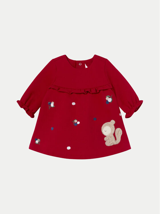 Mayoral Vestito da giorno 2885 Rosso Regular Fit, taglia : 4_6M