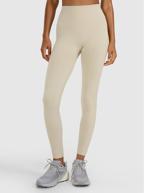4F 4F Legginsy MULTI ACTIVE Beżowy Slim Fit