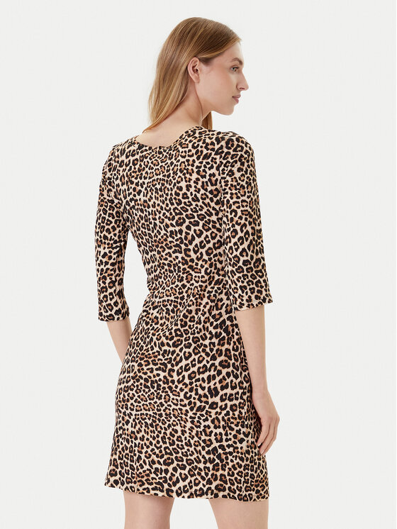 Morgan Morgan Kleid für den Alltag 252-RJOSY Braun Regular Fit