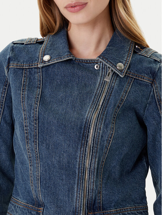 Morgan Morgan Kurtka jeansowa 252-GPERF Granatowy Regular Fit