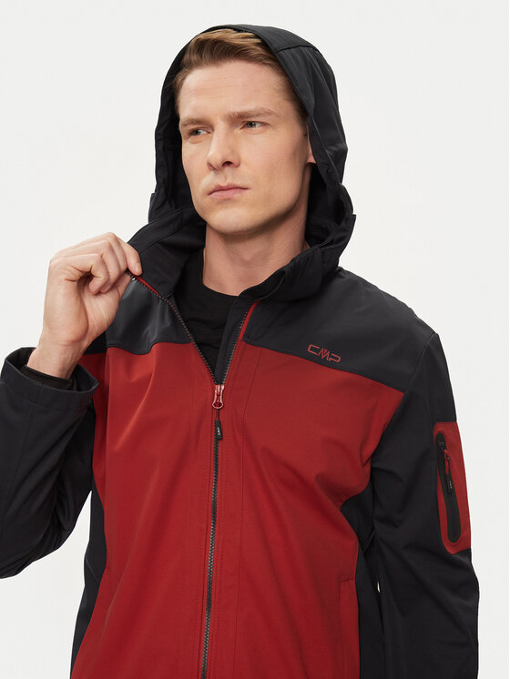 CMP CMP Kurtka przeciwdeszczowa 39A5027 Szary Regular Fit