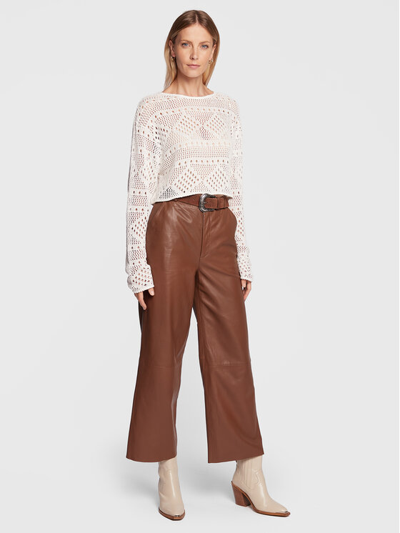 Gina Tricot Gina Tricot Светр Hedda 18423 Білий Relaxed Fit