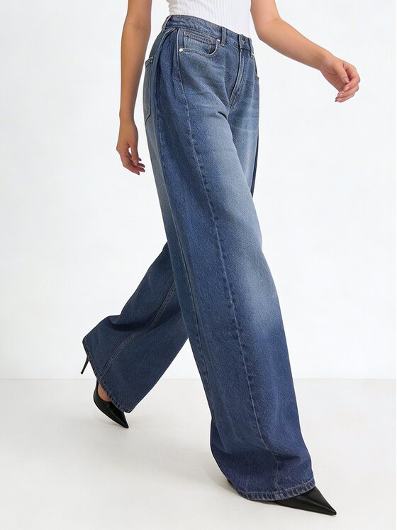 MissDenim MissDenim Jeansy Baggy Niebieski Boyfriend Fit