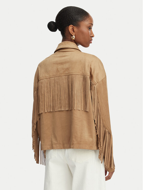 Guess Guess Jakna iz umetnega usnja W6GL45 W2466 Svetlo rjava Regular Fit