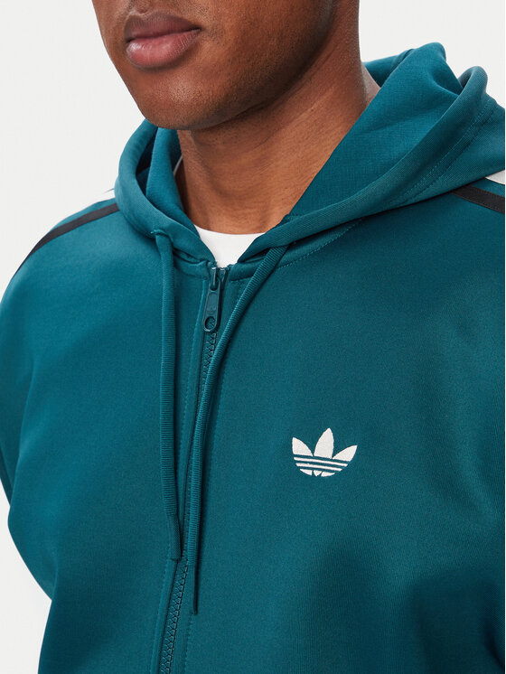 adidas adidas Світшот adicolor Spacer KS7423 Темно-зелений Oversize