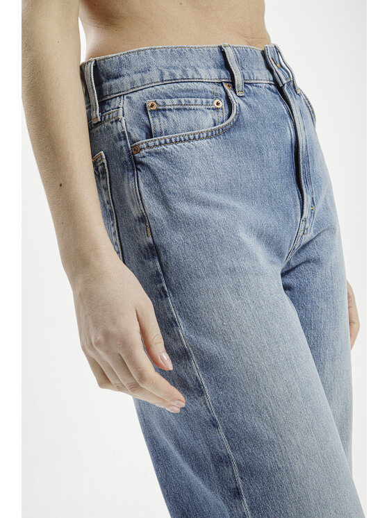 Cross Jeans Cross Jeans Jeansy H 487-021 Niebieski Boyfriend Fit