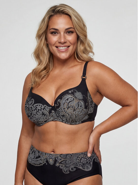 Feba Feba Bikini pezzo sopra FG10 Nero