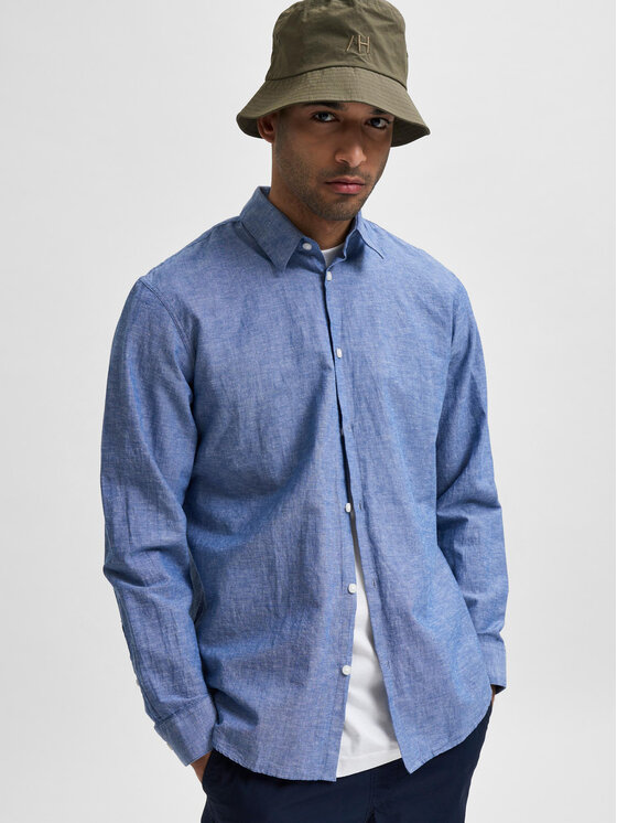 Selected Homme Selected Homme Cămașă 16078867 Albastru Slim Fit