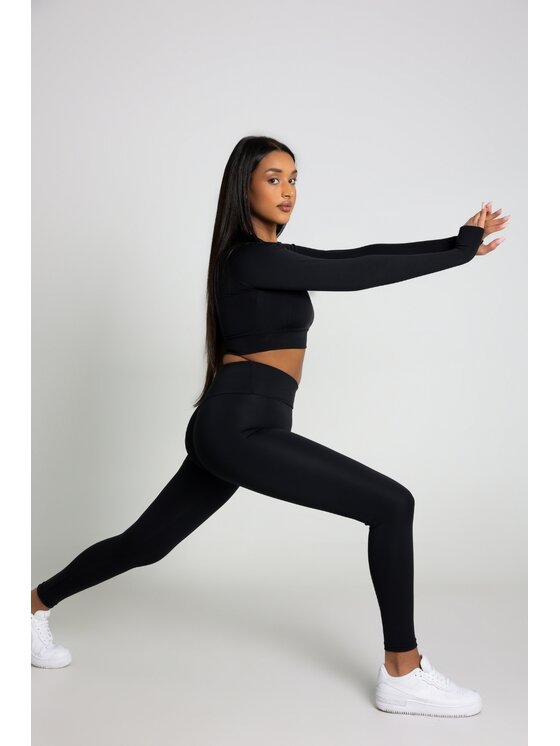 Chiara Wear Chiara Wear Legginsy PUSH UP X Czarny Extra Slim Fit