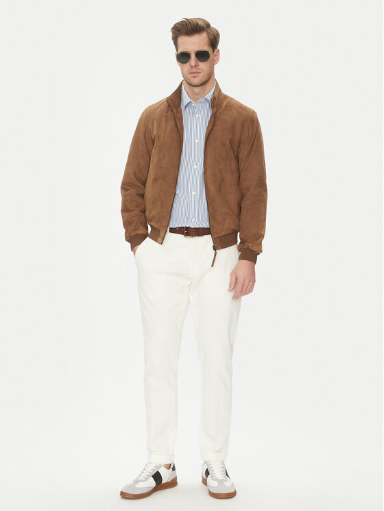 Serge Pariente Serge Pariente Giacca di pelle Expo Vs Beige Regular Fit