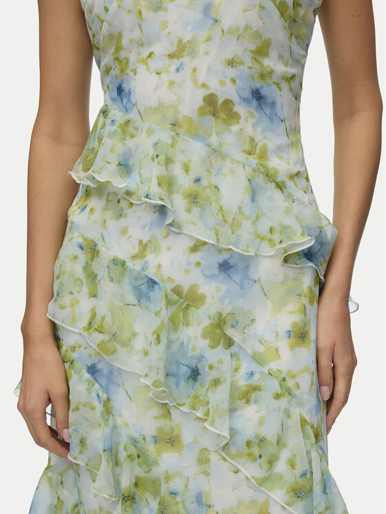 Vero Moda Vero Moda Večerní šaty Smilla 10346307 Tyrkysová Regular Fit