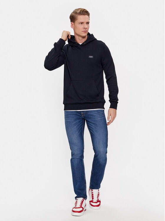 Guess Guess Džemperis Brand New Tech Stret M4RQ10 KC262 Tamsiai mėlyna Regular Fit