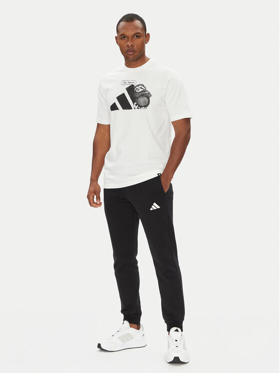 adidas adidas Tricou Yay Sports Graphic JL9256 Alb Regular Fit