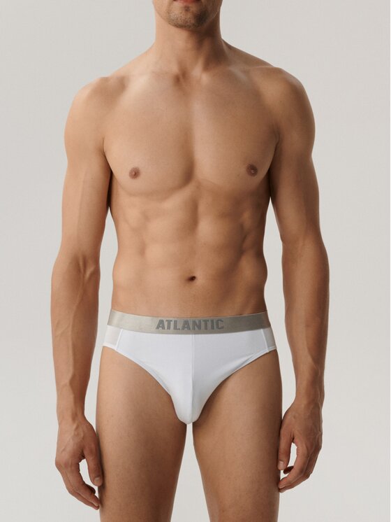 Atlantic Atlantic Slipy pima cotton Biały
