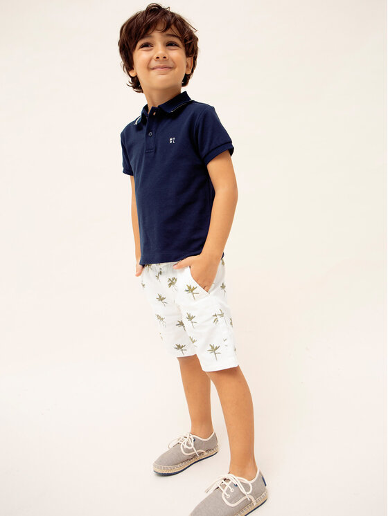 Mayoral Mayoral Komplet polo i spodenki 3241 Kolorowy Regular Fit