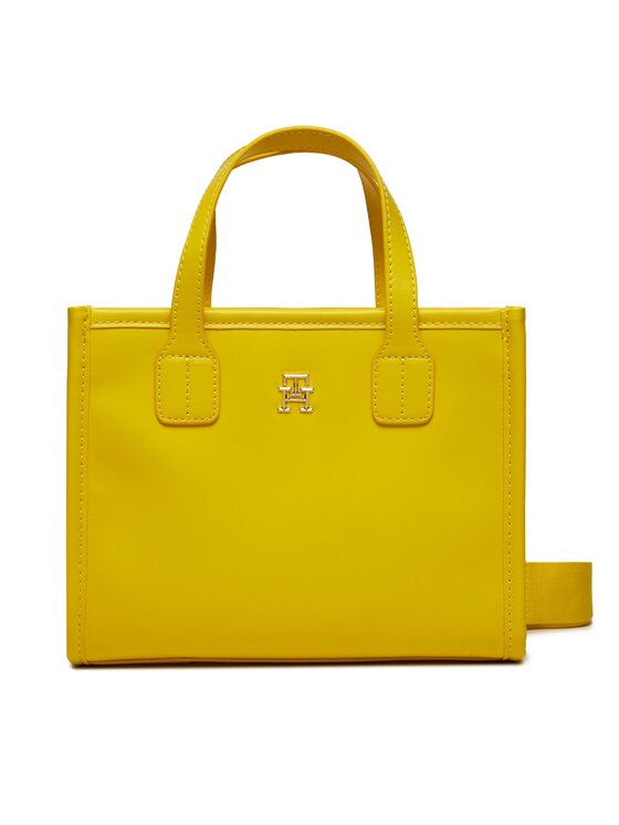 Geantă Tommy Hilfiger Th City Small Tote AW0AW15691 Galben