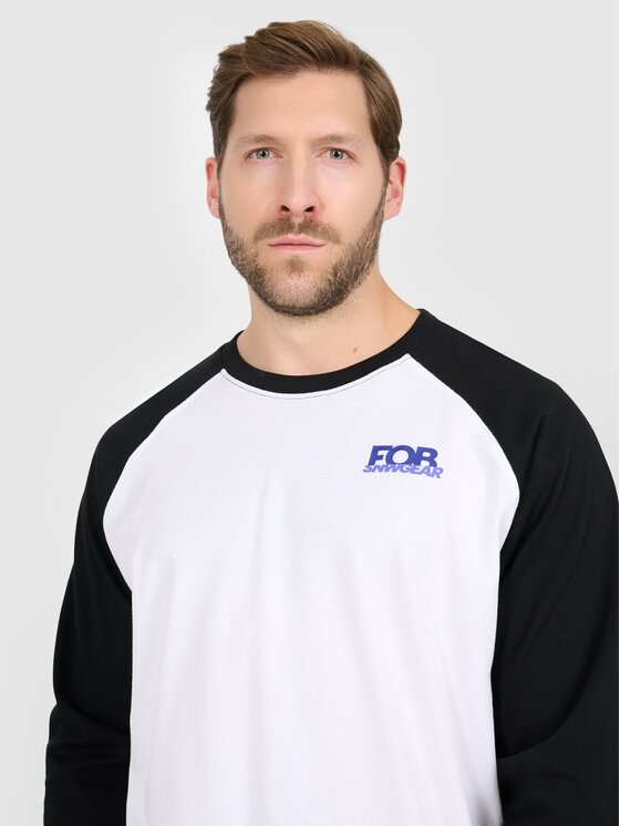 4F 4F Longsleeve 4FRAW25TLONM633-10S Bianco Oversize