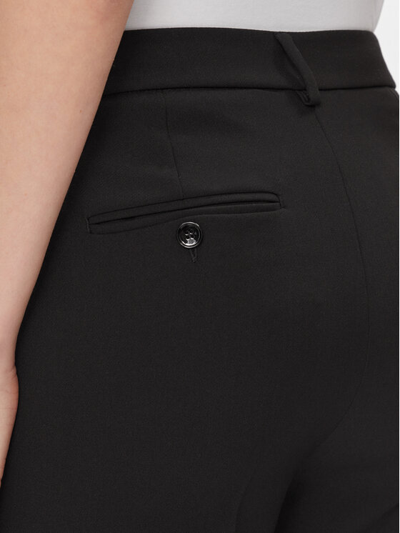 Weekend Max Mara Weekend Max Mara Kalhoty z materiálu Rana 2415131021 Černá Slim Fit