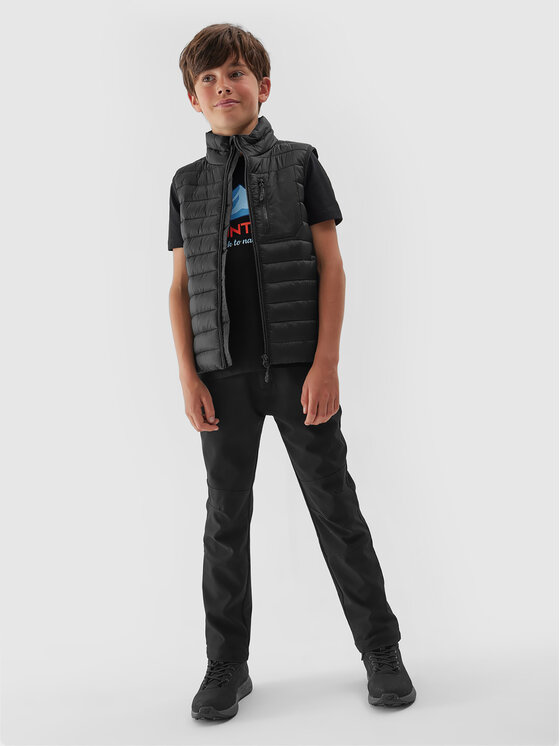 4F 4F Жилет 4FJAW23TVJAM040 Чорний Regular Fit