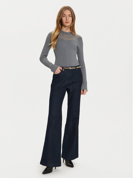 Morgan Morgan Пуловер 232-MANDRIN Сив Slim Fit
