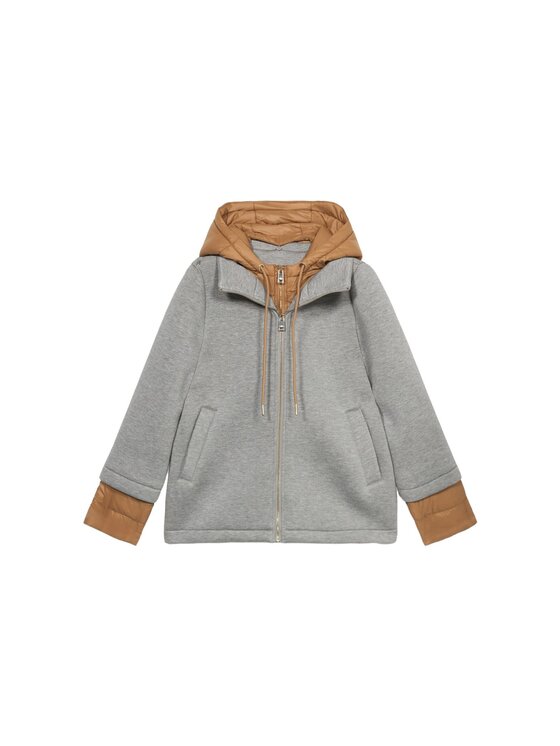 Oltre Oltre Płaszcz zimowy 8709R001276N0S3 Szary Baggy Fit
