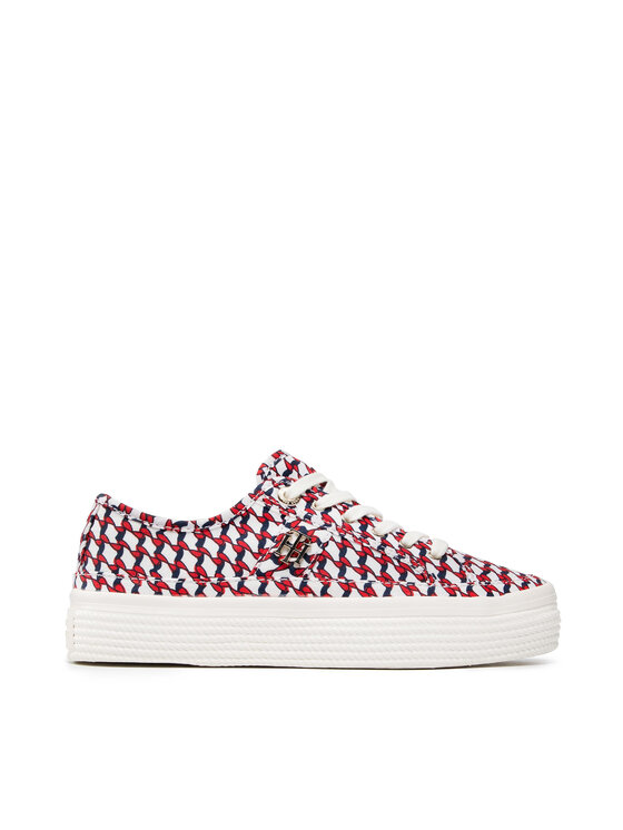 Tommy Hilfiger Tommy Hilfiger Kedai Th Corporate Vulc Sneaker FW0FW05804 Raudona