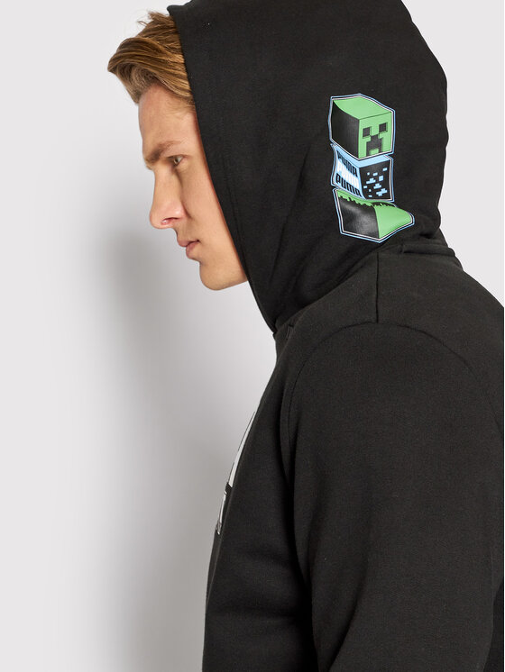 Puma Puma Bluza MINECRAFT 534376 Czarny Regular Fit
