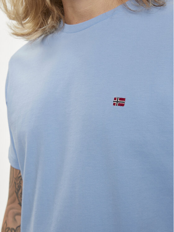 Napapijri Napapijri T-shirt Salis NP0A4H8D Celeste Regular Fit