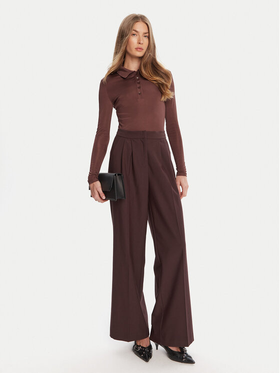 HUGO HUGO Блуза Darosevil 50543100 Кафяв Regular Fit