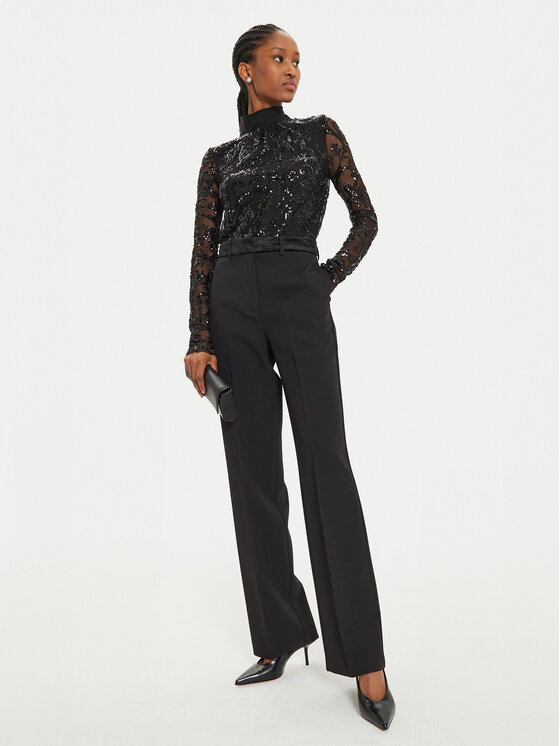 ViCOLO ViCOLO Glaustinukė TS0270 Juoda Slim Fit