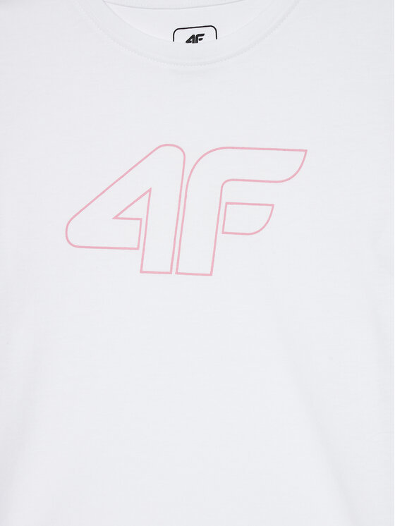 4F 4F T-shirt 4FJWMM00TTSHF1803 Bijela Regular Fit