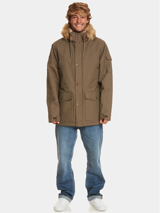 Quiksilver Quiksilver Zimska jakna Long Trip Jckt EQYJK03988 Rjava Regular Fit