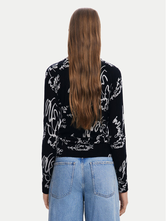 Desigual Desigual Sweter 25SWJF04 Czarny Regular Fit