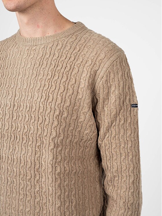 Pepe Jeans Pepe Jeans Πουλόβερ PM702278 | New Jules Μπεζ Regular Fit