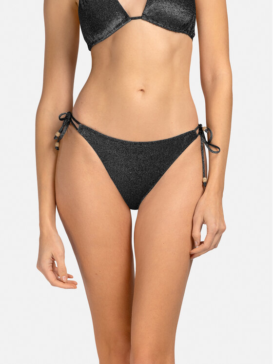 Miss Lou Miss Lou Bikini pezzo sotto D-LG2-CZ Nero
