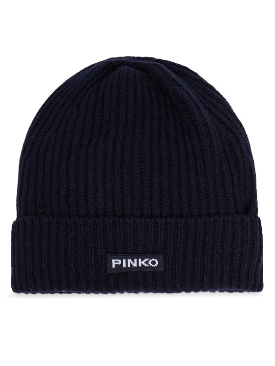 PINKO Pinko Čepice Lambkin Cuffia AI 24-25 BLK01 104489 A1CH Tmavomodrá