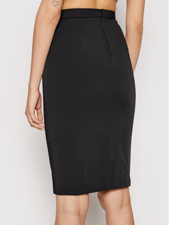 Elisabetta Franchi Elisabetta Franchi Пола тип молив GO-458-11E2-V240 Черен Slim Fit