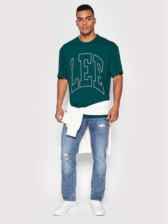 Lee Lee T-Shirt Esmeralda L69CFE96 112321823 Niebieski Loose Fit