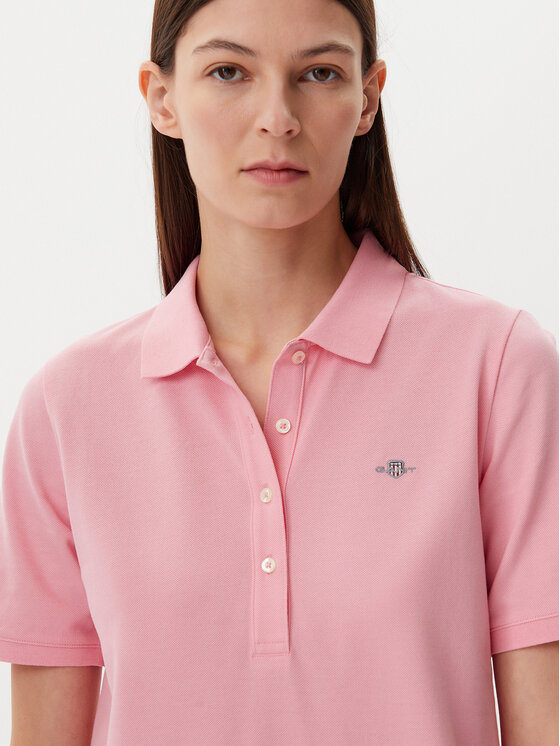 Gant Gant Ежедневна рокля Shield 4201529 Розов Regular Fit